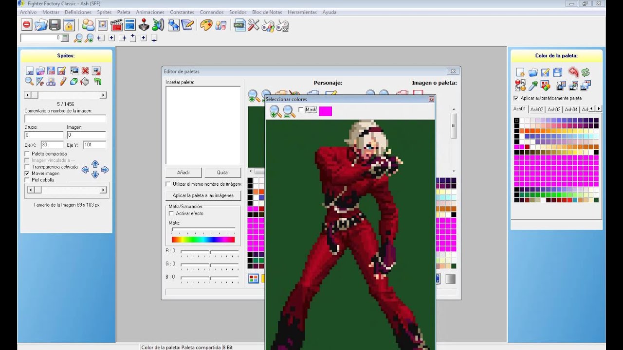 Mini Tutorial 1-Modificar y Editar una Paleta || Char Mugen