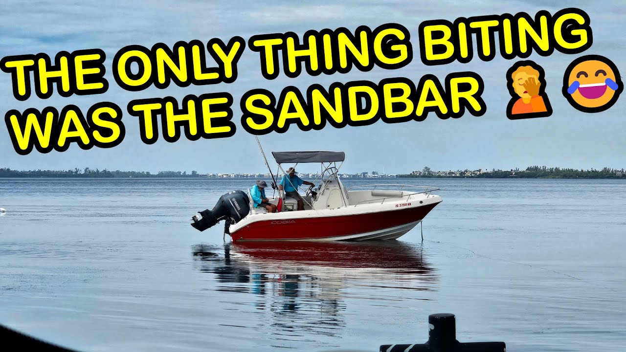 Hooked a Sandbar Instead of a Fish! 🎣😂 Fishing Trip Went Off Course! | Grounding 22ft Cobia