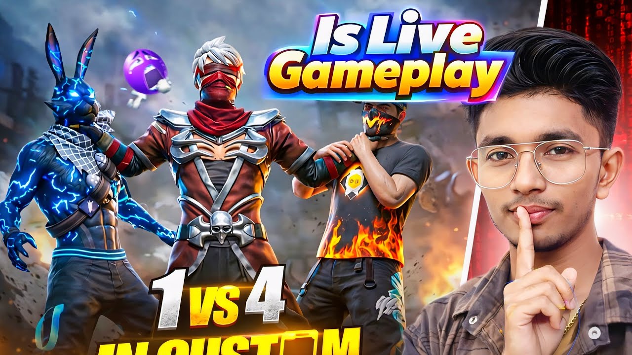 New Free Fire 🔥 Gameplay Live Streaming in Mobile 📱 Legends Players Aura 99999+ All Gamers For FFI