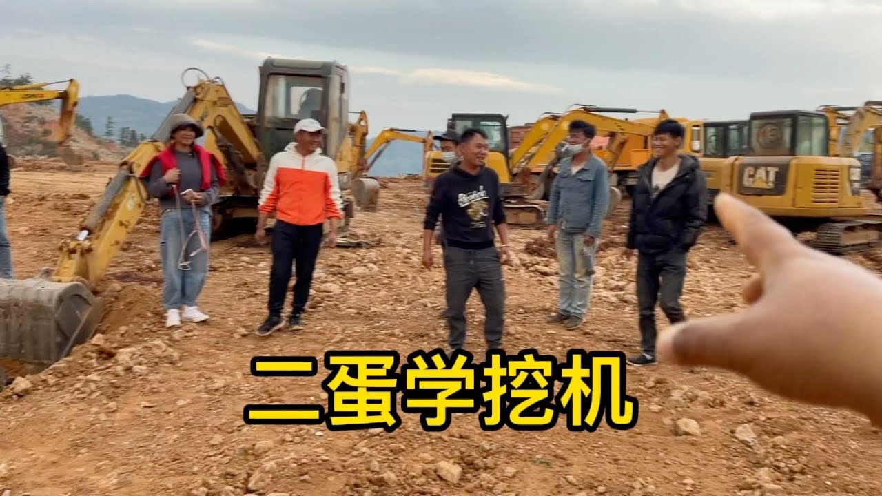 二蛋学挖机，老罗都已经放弃了😂老罗说哪个能教会他，送台挖机
