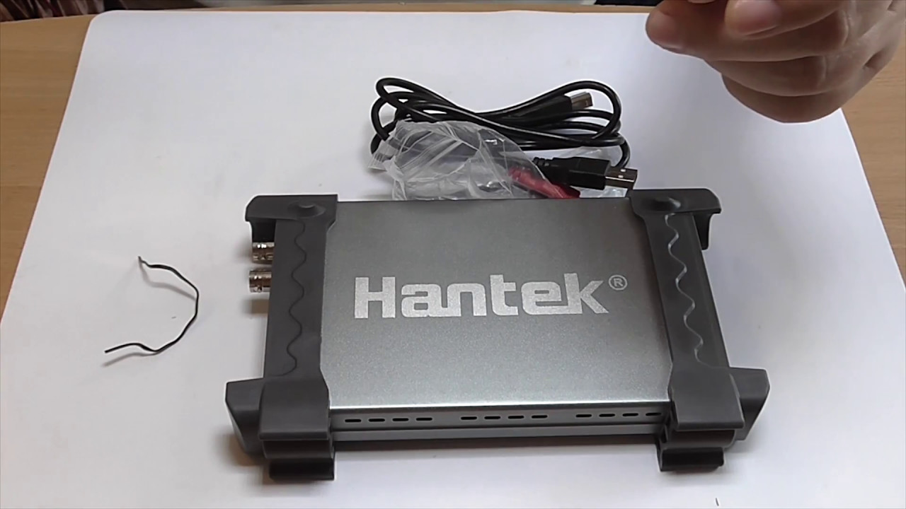 USB осциллограф. Осциллограф Hantek6022BE.