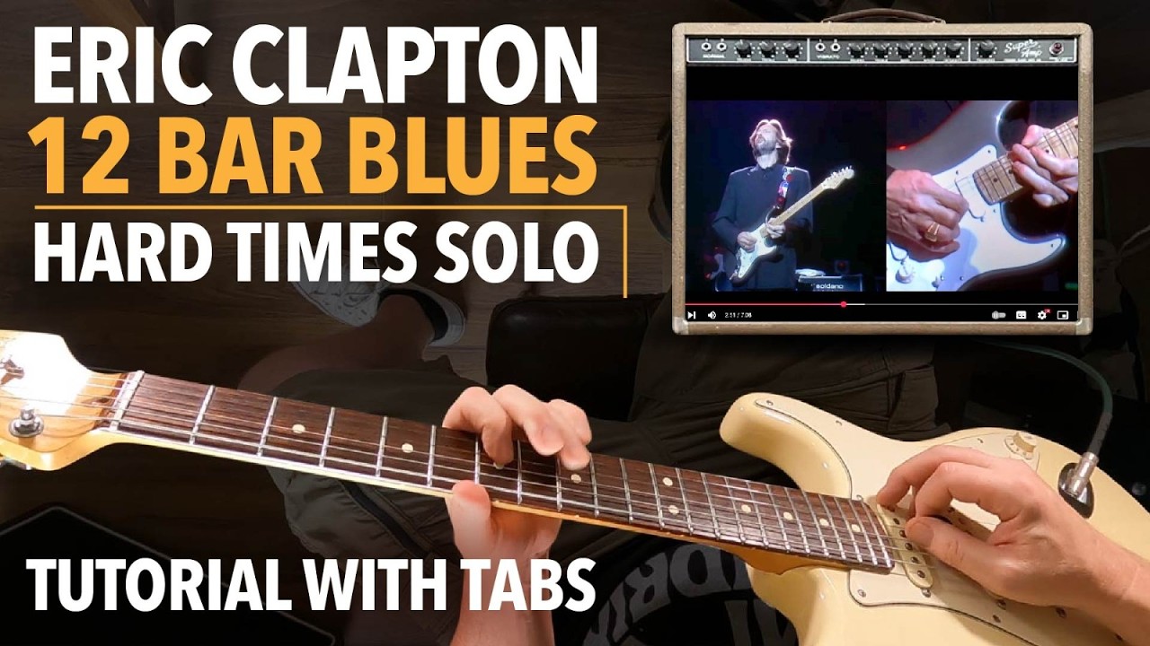 Blues Guitar Lesson Eric Clapton 12 Bar Blues With Tabs