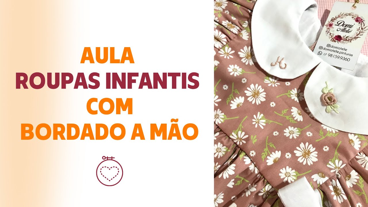 Como bordar Gola de Vestido Infantil em 15 minutos?
