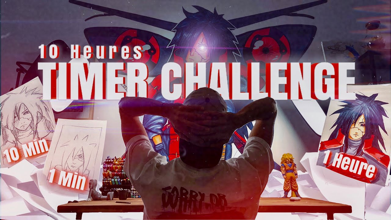 CHALLENGE Dessin | 1M 10M 1H 10H | Madara UCHIHA ( c'était chaud de ouf ... )