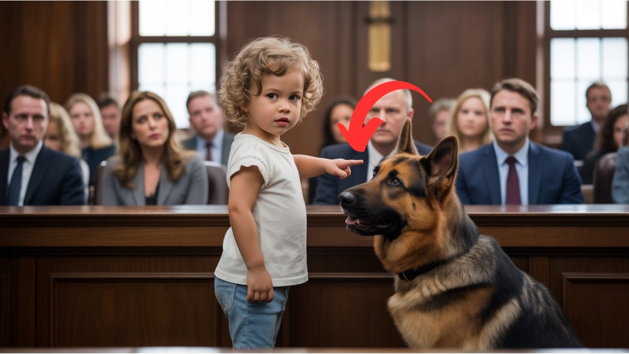 Courtroom Goes Silent After a 3-Year-Old Girl Points at a Police Dog and Speaks