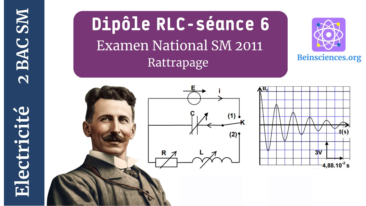 2Bac SM BIOF| Électricité -Dipôle RLC-  Séance 6 :Examen National Physique Sciences Maths 2011 (Rat)