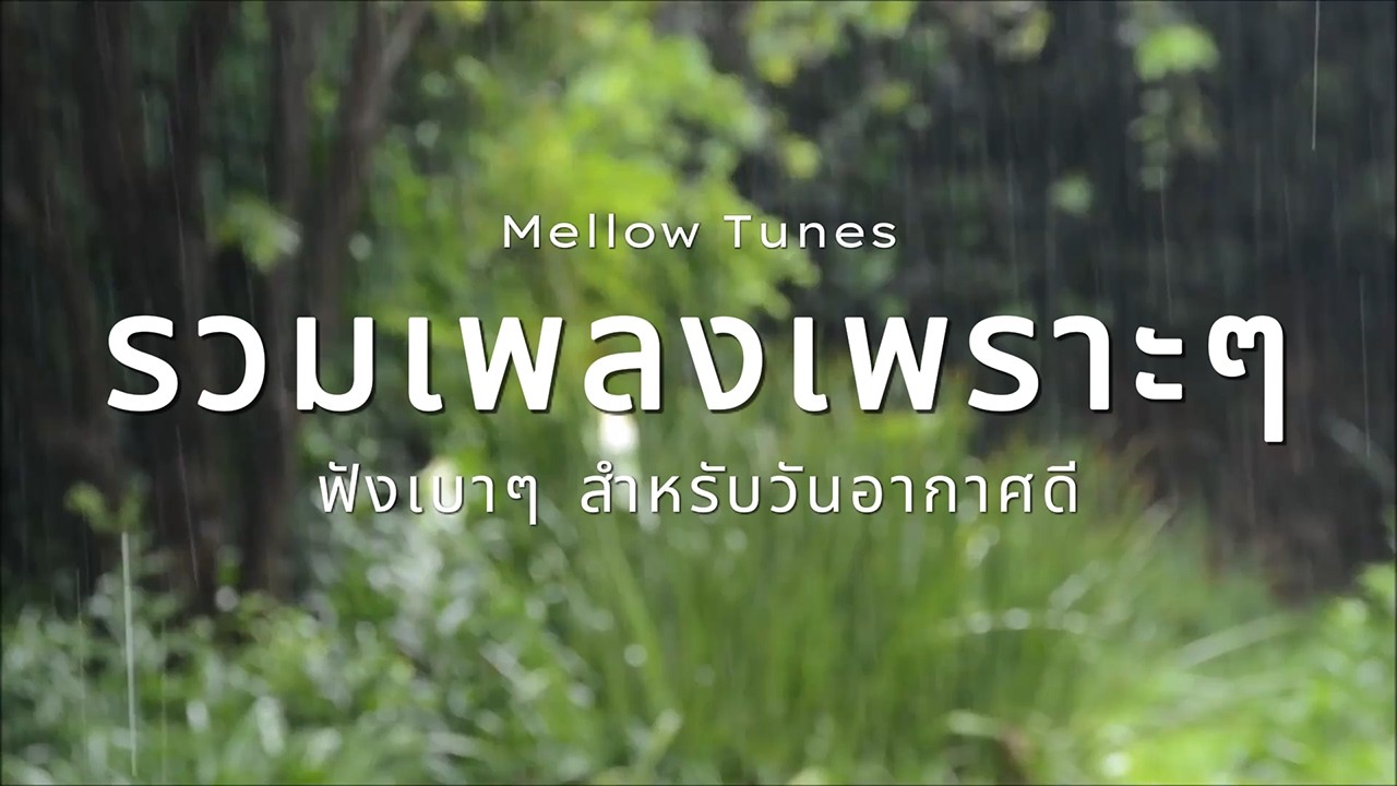 รวมเพลงเพราะๆ ฟังเบาๆ สำหรับวันอากาศดี - By Mellow Tunes