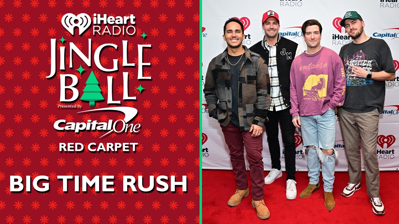 Watch Big Time Rush Receive Special Gifts On The iHeartRadio Jingle Ball Red Carpet!