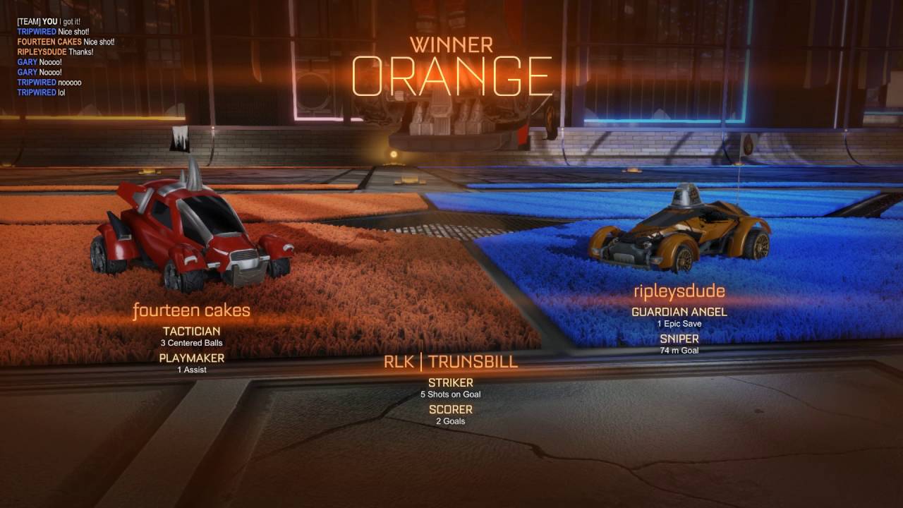 Rocket league RLK's TRUNSBILL warming up gameplay
