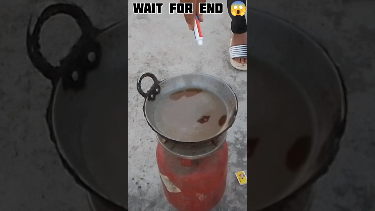 Colgate vs hot oil😱#viral #shortvideo #video #youtubeshorts #shorts #subscribe #science #reels