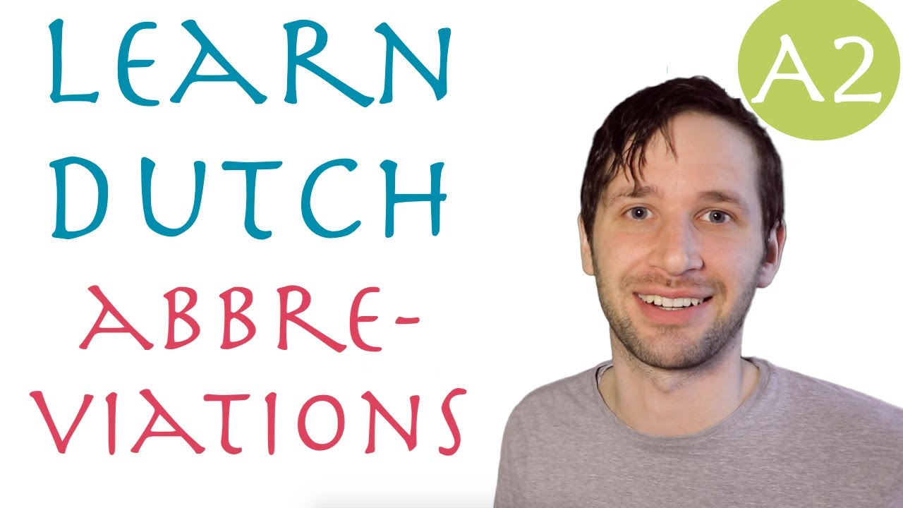 Common abbreviations in Dutch