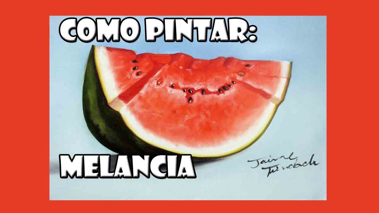 Como Pintar:  Melancia ( Passo a Passo )