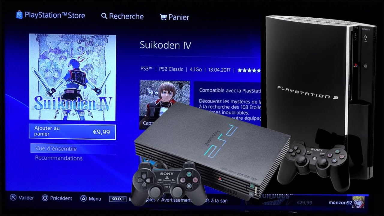 Les Jeux PS2 sur PS3