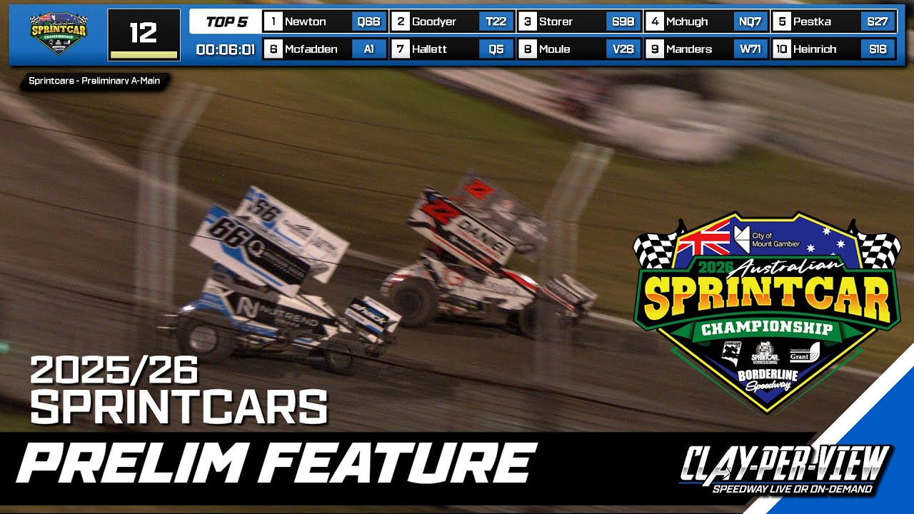 Sprintcars | Australian Title 2025/26 - Borderline - 30th Jan 2026 | Clay-Per-View
