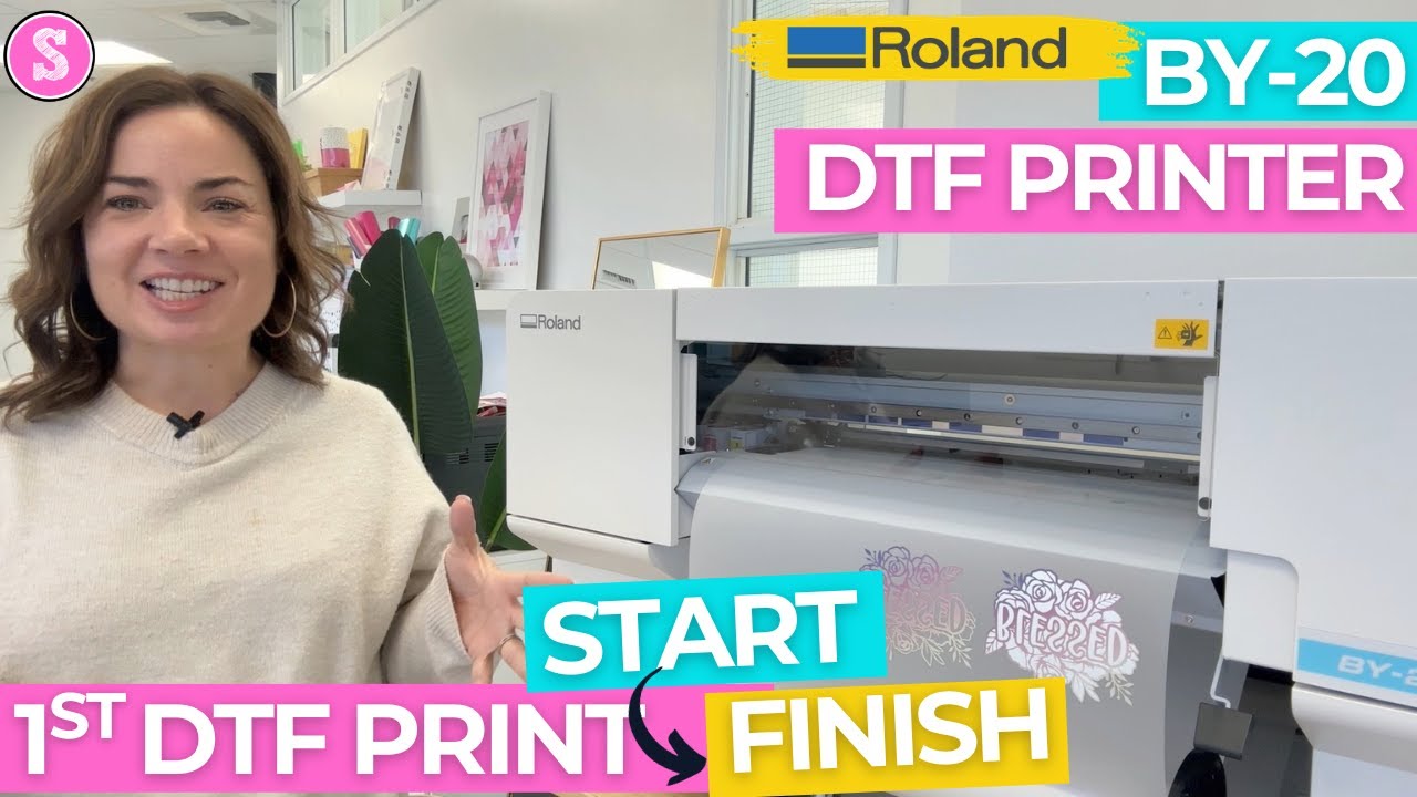 Первая печать DTF на Roland BY-20: от начала до конца