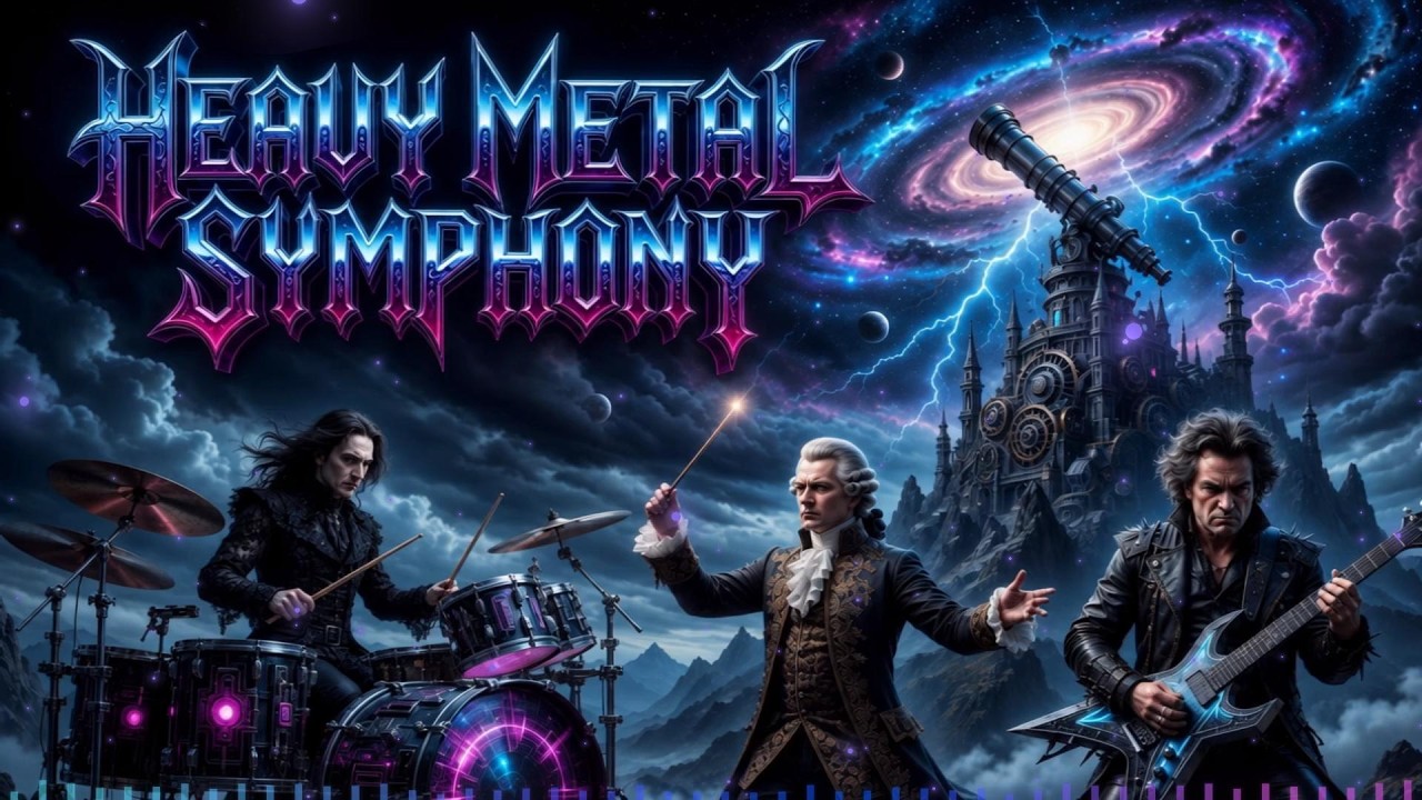 Bach x Vivaldi x Heavy Metal Symphony 🎻 Dark Baroque Metal Focus Session