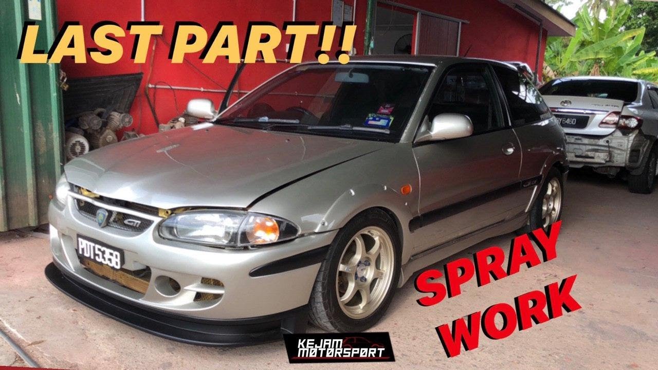 LAST PART!!! SPRAY WORK by EDDY AUTO SPRAY | FULL ORIGINAL CONVERTION SATRIA GTI