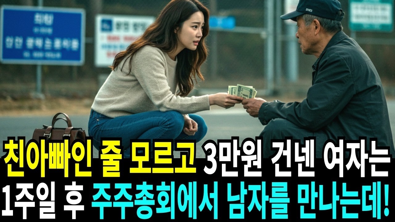 친아빠인 줄 모르고 3만원 건넨 여자, 1주일 후 주주총회에서 남자를 만나는데!