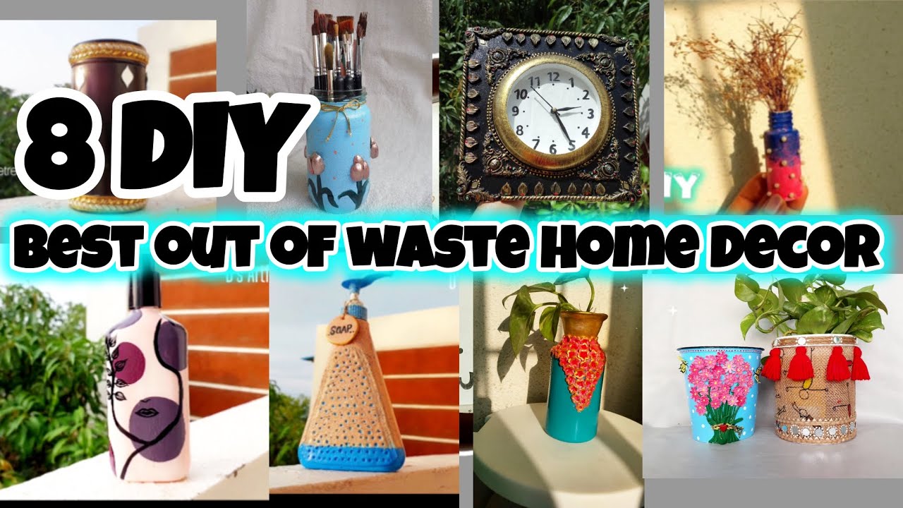 8 Super Easy Diy From Waste Material 🥰 || Best Out Of Waste Home Decor Ideas 💡 