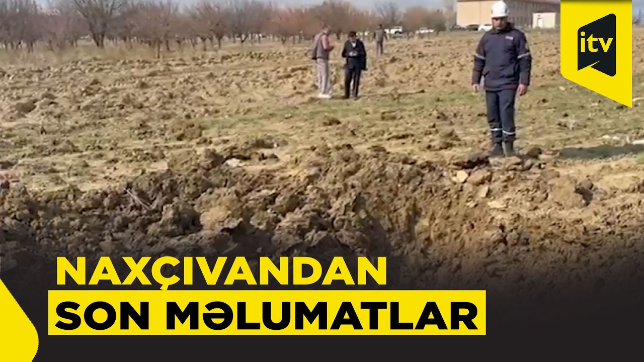 İranın atdığı dronun nəticəsində 2 metrə yaxın çuxur əmələ gəlib