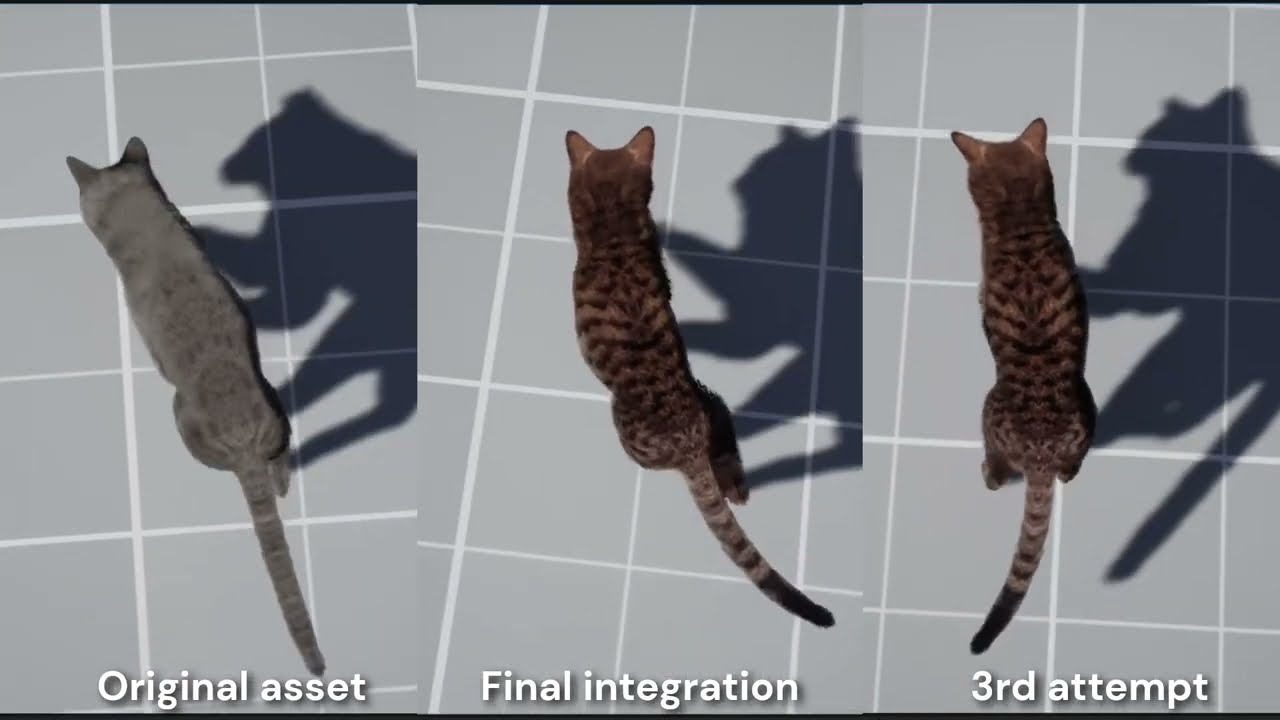 Procedural Quadruped Animation with Unreal Engine 5 - demo video
