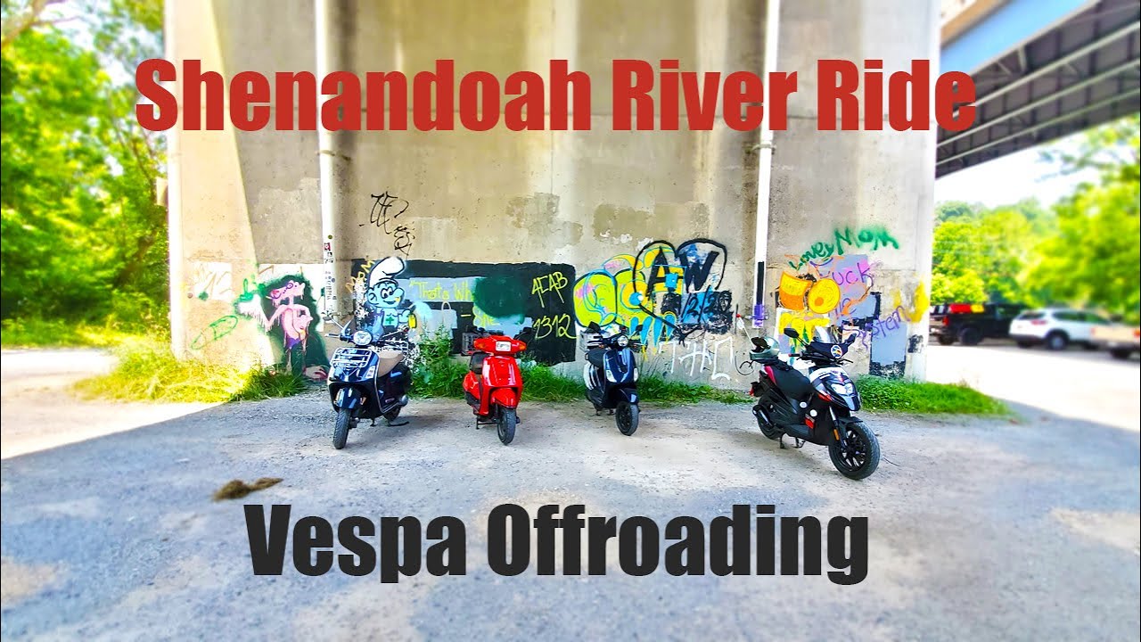 Offroading Vespa Along Shenandoah River