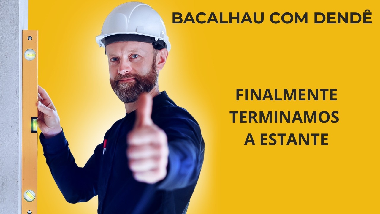Finalmente. Terminamos de fazer a estante!