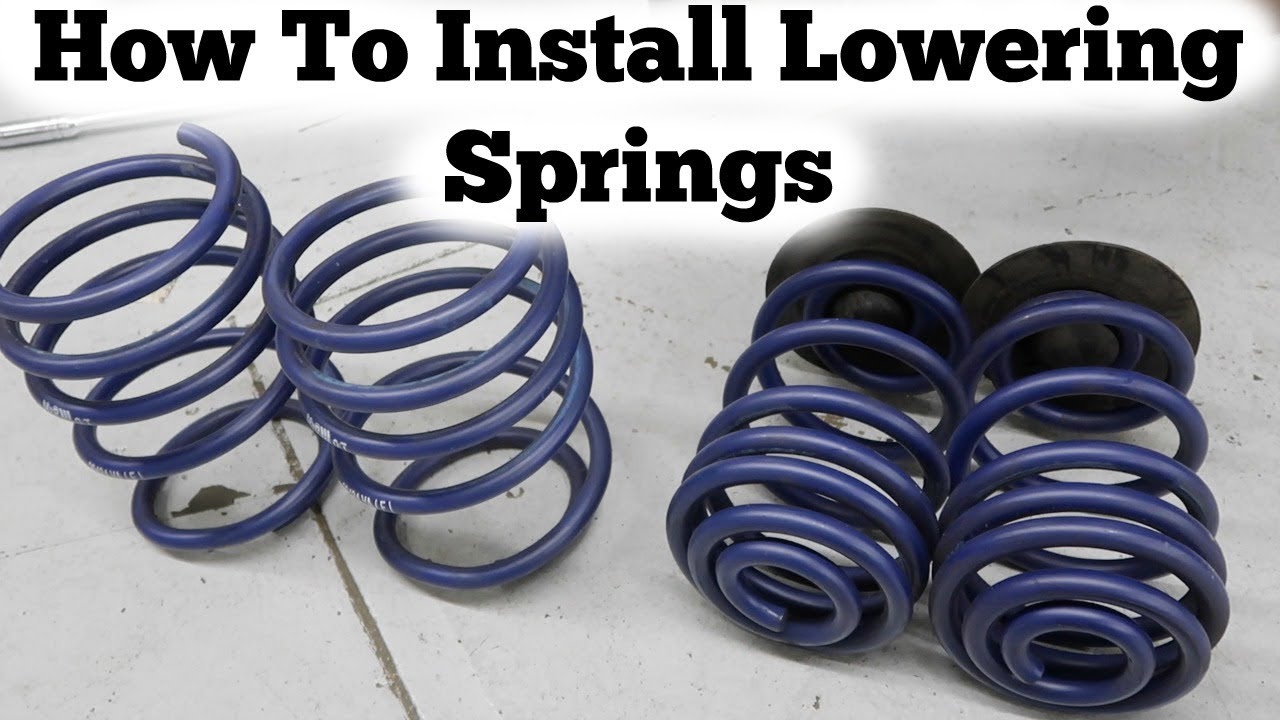 How To Install Lowering Springs On BMW