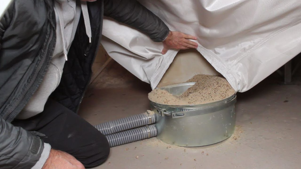 Pelletsilo einfach selber reinigen / DIY-Simply clean the pellet silo yourself
