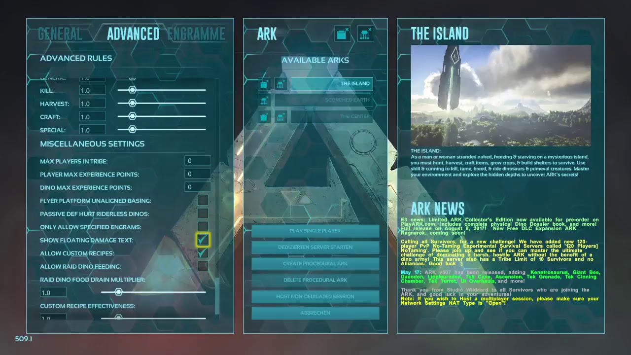 Ark PS4 Tek Tier Admin Command Cheats Gameplay German