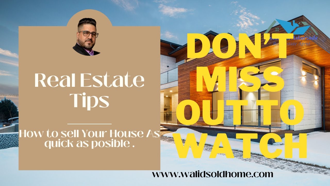 Tips for quickly selling your home.