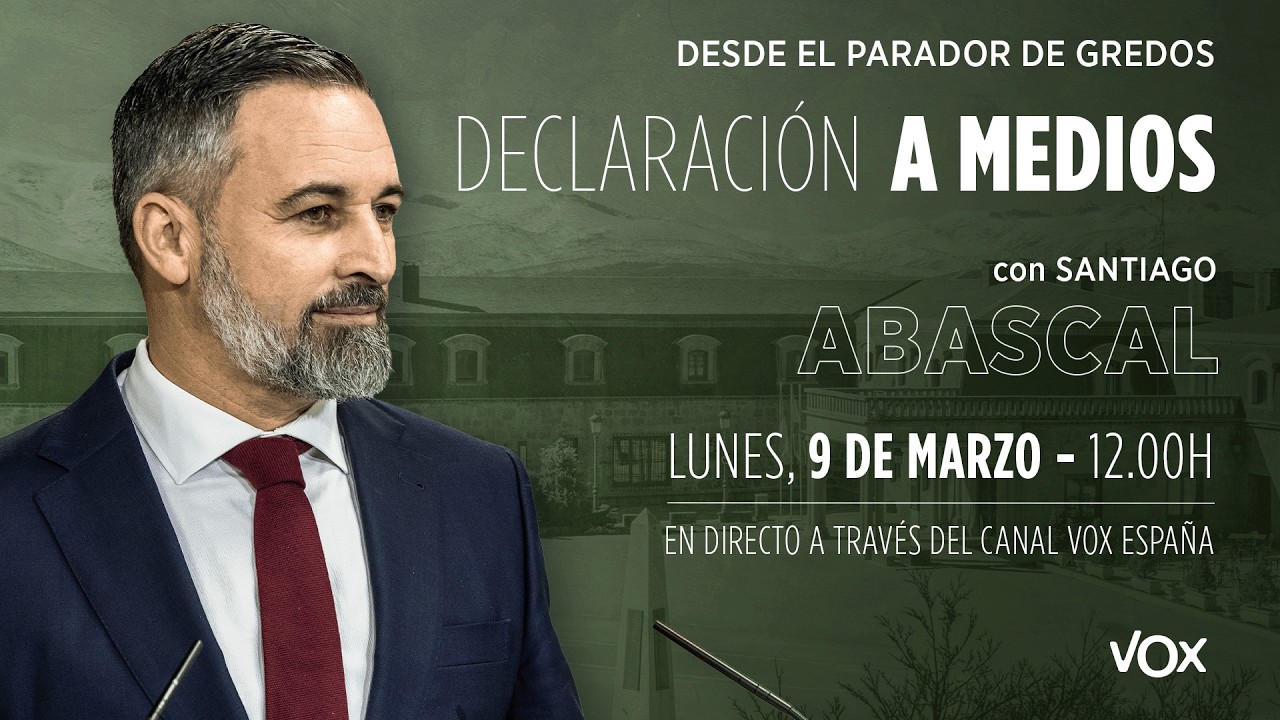 🔴 Declaración de Santiago Abascal a medios desde Gredos