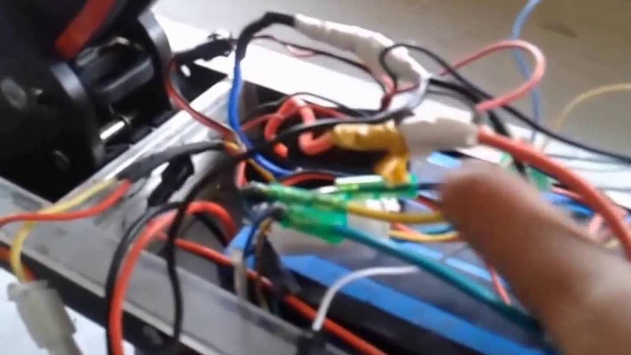 Electric scooter repair and diagnose wiring modification
