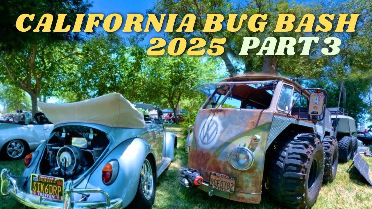 California Bug Bash 2025 – Part 3 | VW Classic Cars, Engine Revs & Car Culture! [4K]