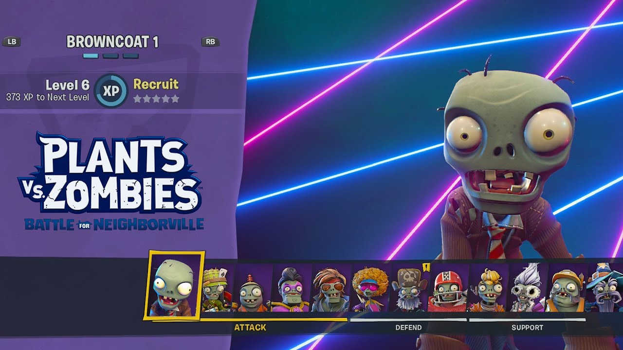 Сделал Зомби в Пальто игровым персонажем в Plants vs Zombies Битва за Нейборвиль