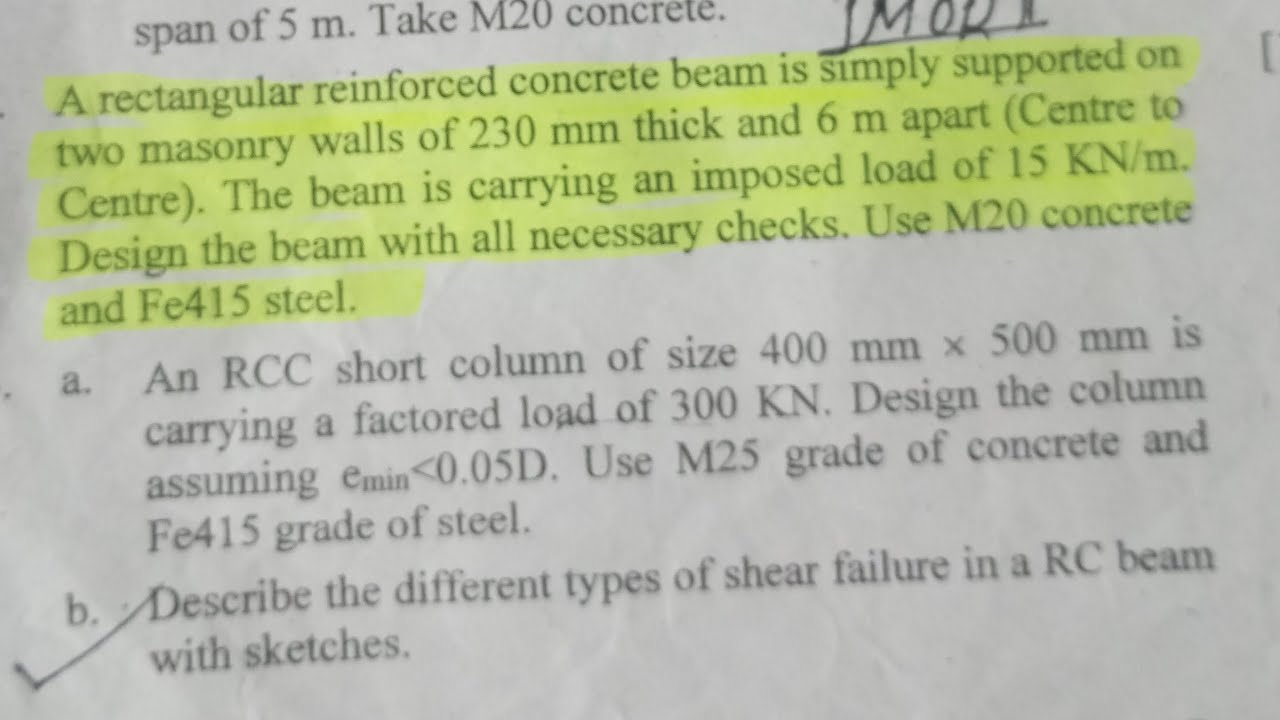 RCC numerical 2081 of civil engineering 5th sem (ctevt) By LSM/Design of RCC beam by LSM/