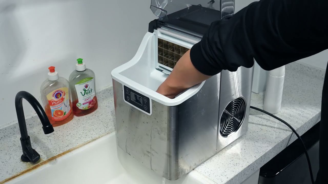 EUHOMY|How To Clean Countertop Cube Ice-maker IM-FP#euhomy  #icemaker#cleaning #icemakercleaning