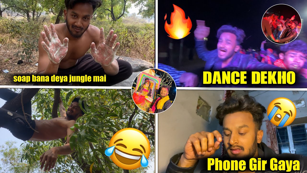 Phone ko Gaya dance Karte huye 🥲 soap Bana Diya Jungle mein 🤯