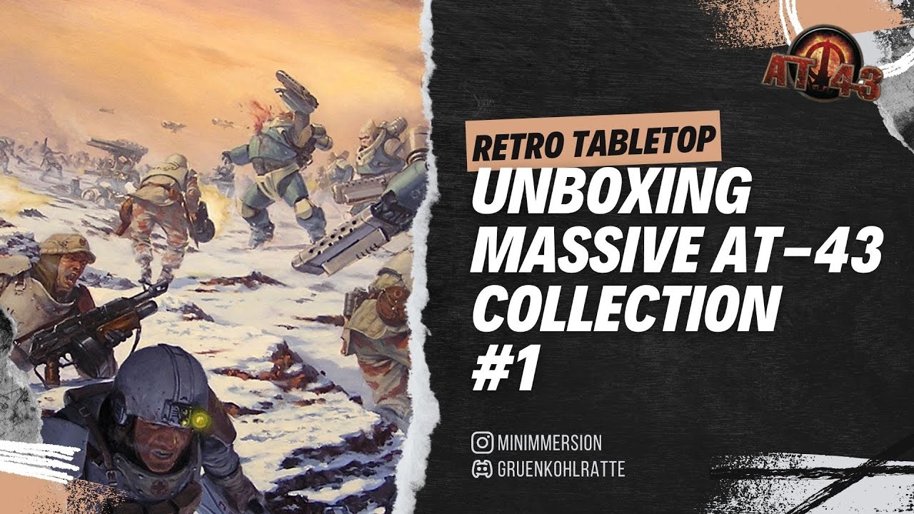 AT-43 collection unboxing part 1 with lots of Karman and ONI miniatures!