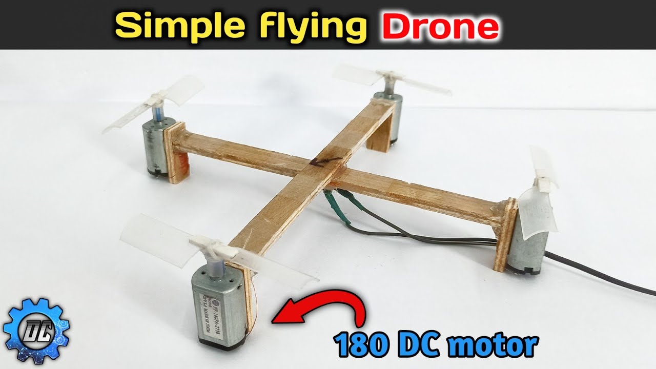How to make Drone | at home | with 180 motor || Drone कैसे बनाएं