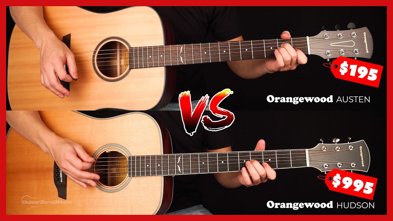 $995 vs $195 Guitar Orangewood Hudson vs Orangewood Austen - Can You Hear The Difference?