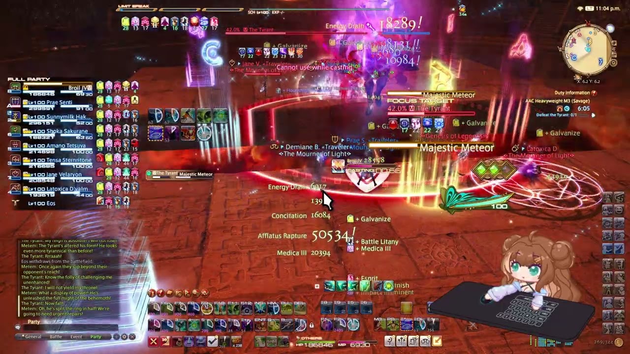 FFXIV - The Arcadion - AAC Heavyweight - The Tyrant Savage (M11S) - SCH POV