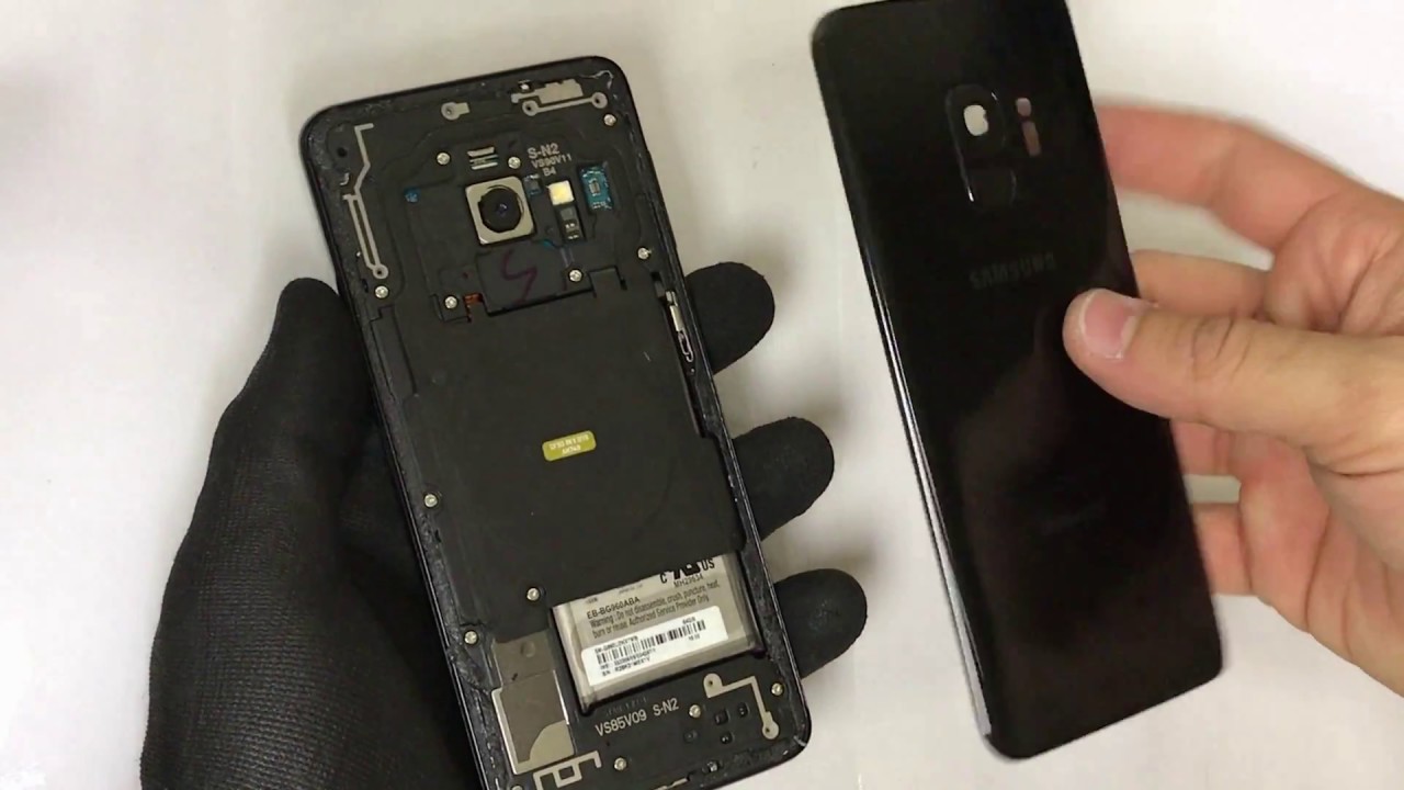 Como remover la tapa trasera de Samsung Galaxy S9