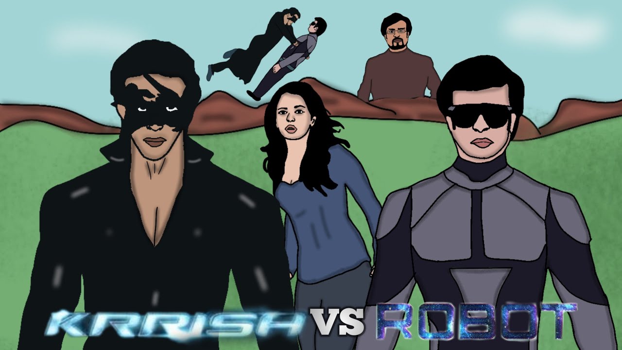 Krrish vs Robot | 2d animated video | Who Would Win A Fight | Hrithik Roshan vs Rajnikant |