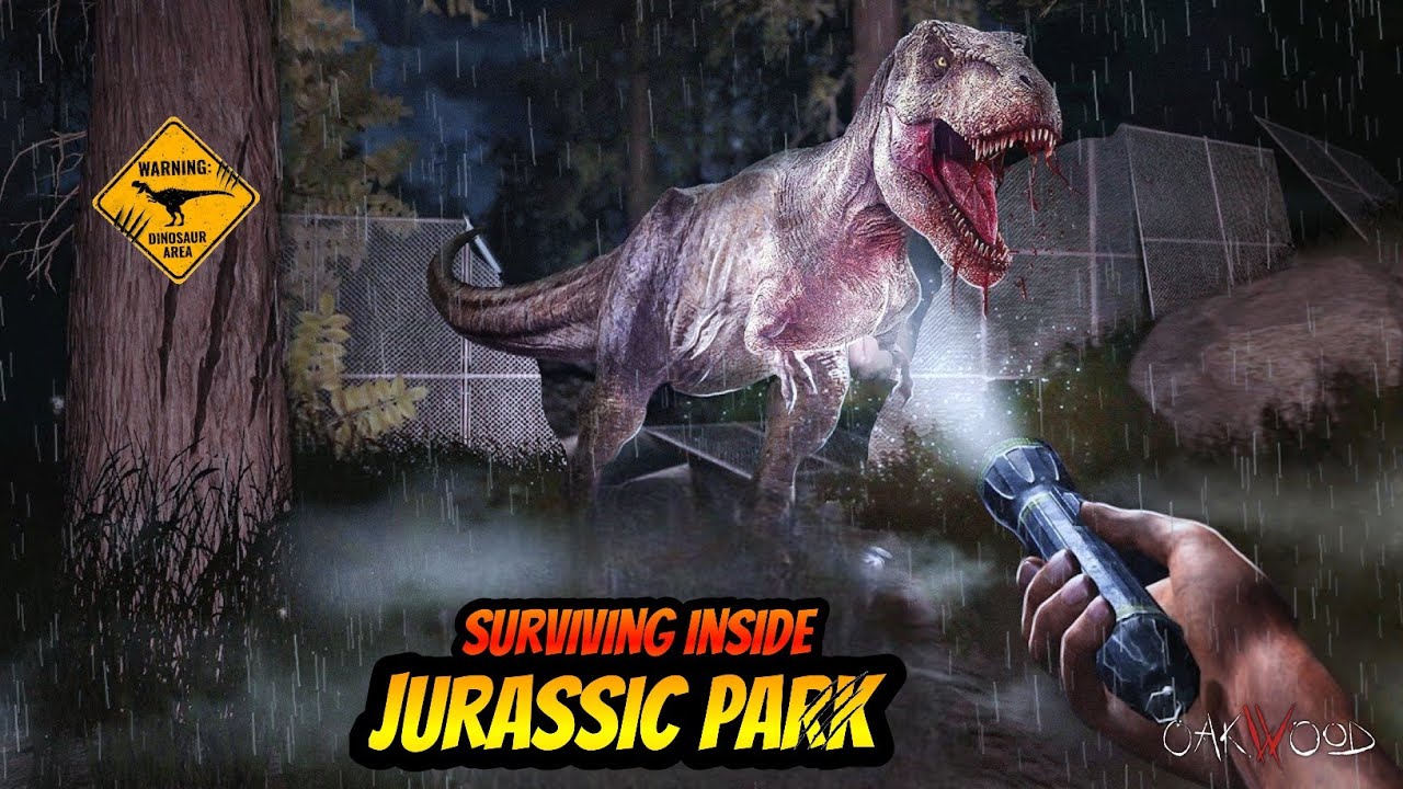 SURVIVING Inside JURASSIC PARK - Oakwood Gameplay (Ending)