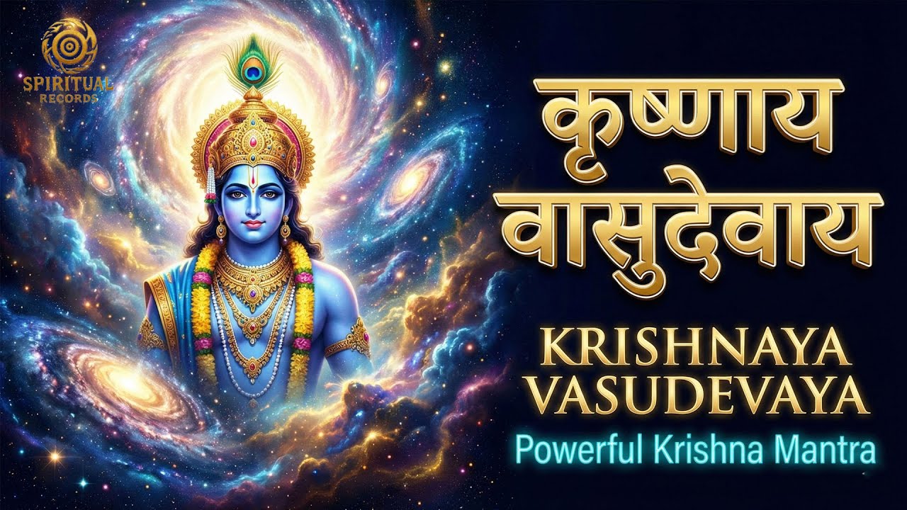 Om Krishnaya Vasudevaya ॐ कृष्णाय वासुदेवाय | Powerful Krishna Mantra for Meditation, Peace & Bhakti