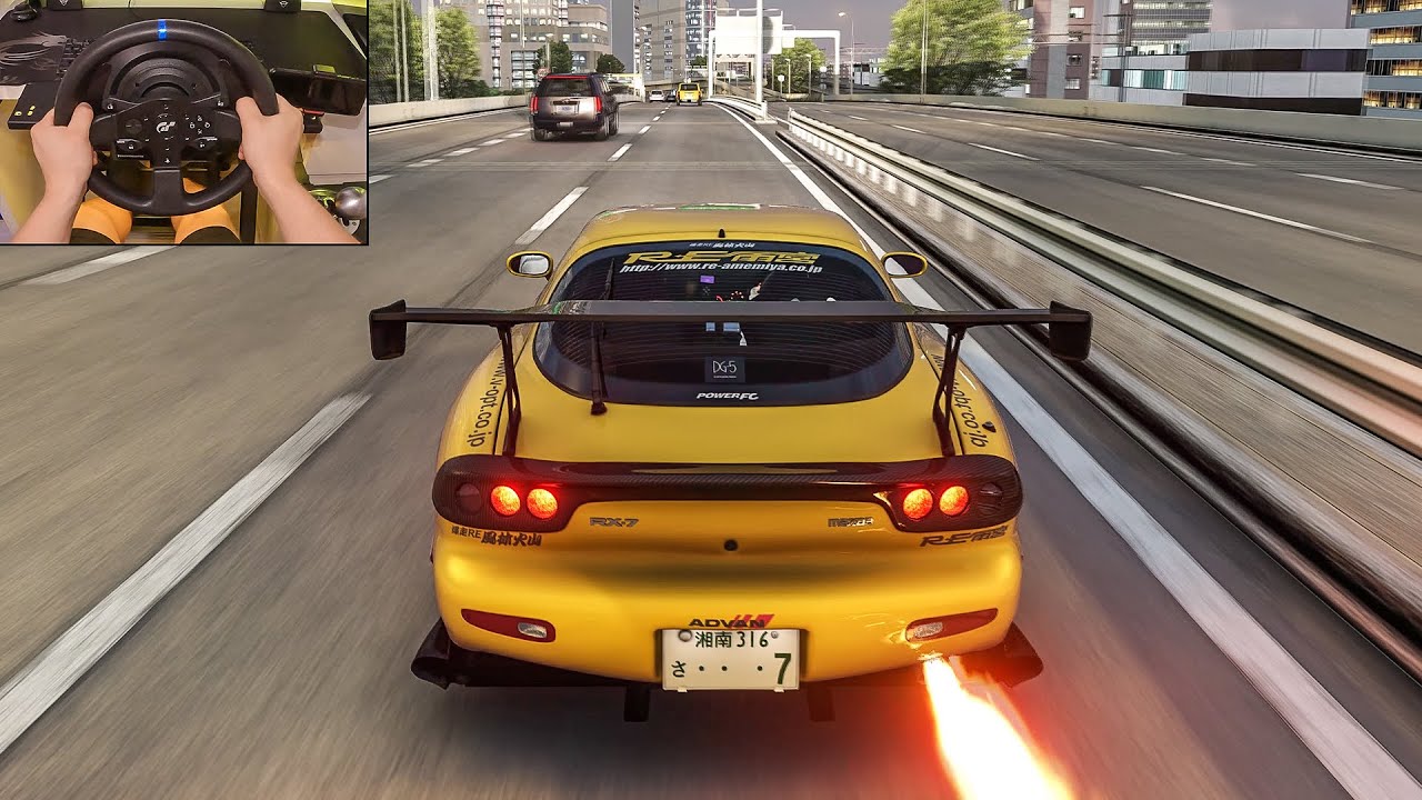554HP Mazda RX7 RE-Amemiya Full Send! - Assetto Corsa | Thrustmaster T300 RS Gameplay