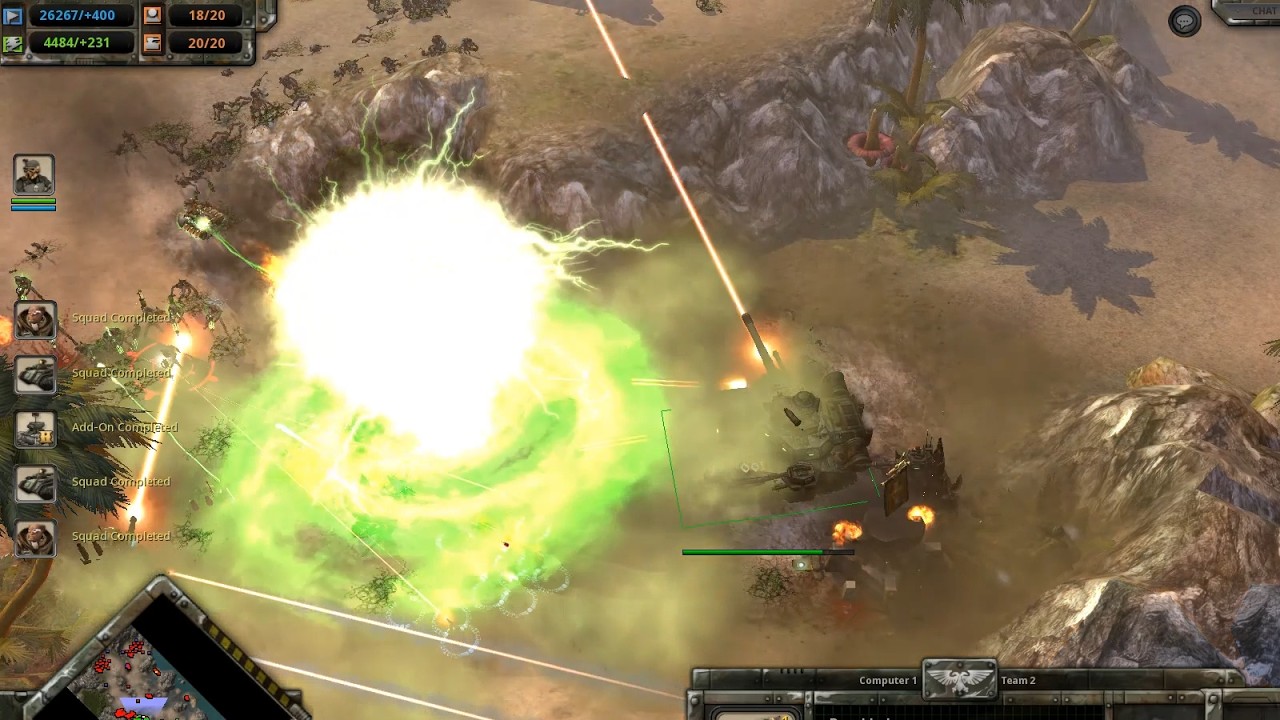 Dawn of War - Baneblade VS Monolith