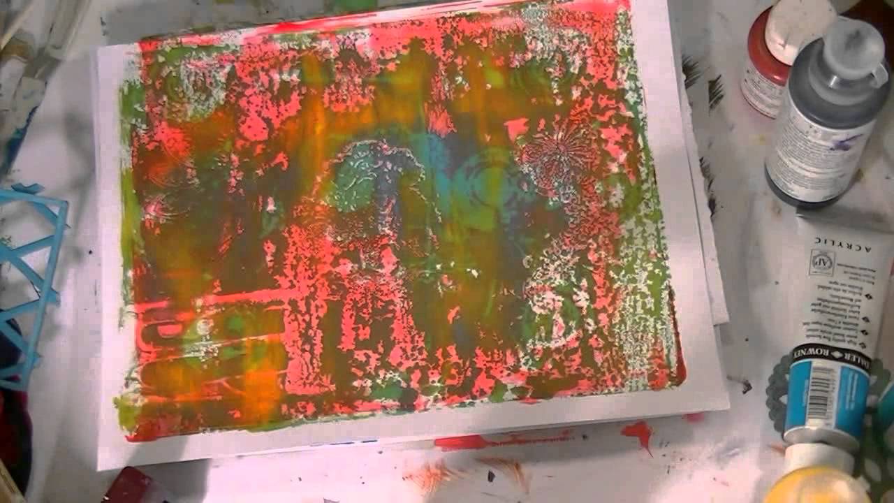 Gelli Plate Fun with Stephanie