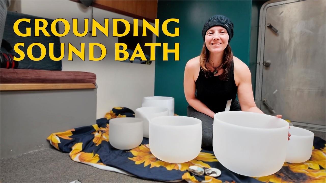 30 Minute Grounding Sound Bath on Our Sailboat | Root Chakra & Nervous System Reset